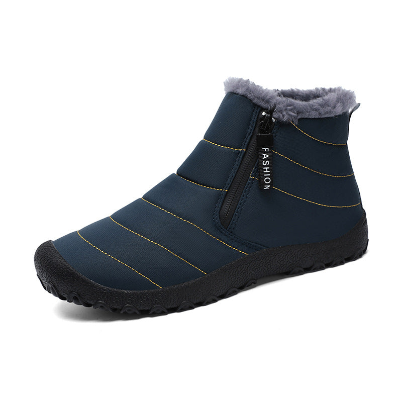 Fleece-Gevoerde Barefoot Schoenen - ZipTherm - Waterdichte Warmte - Winter Comfort