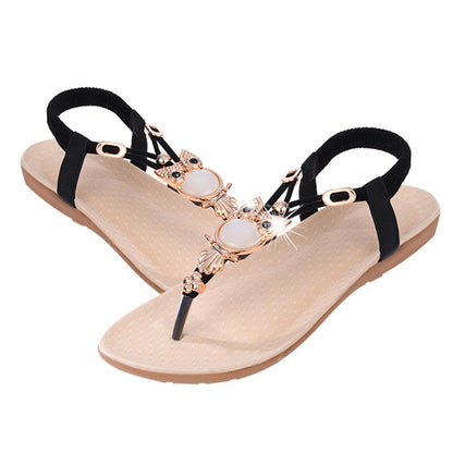 Plateau sandalen - ComfortStep - Elastische Band - Speels Detail