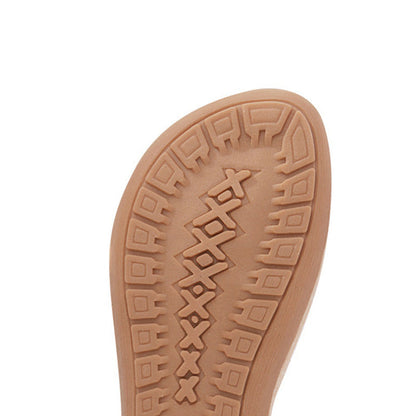 Plateau sandalen - ComfortStep - Elastische Band - Speels Detail