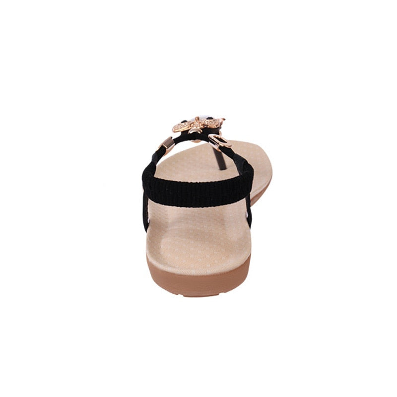 Plateau sandalen - ComfortStep - Elastische Band - Speels Detail