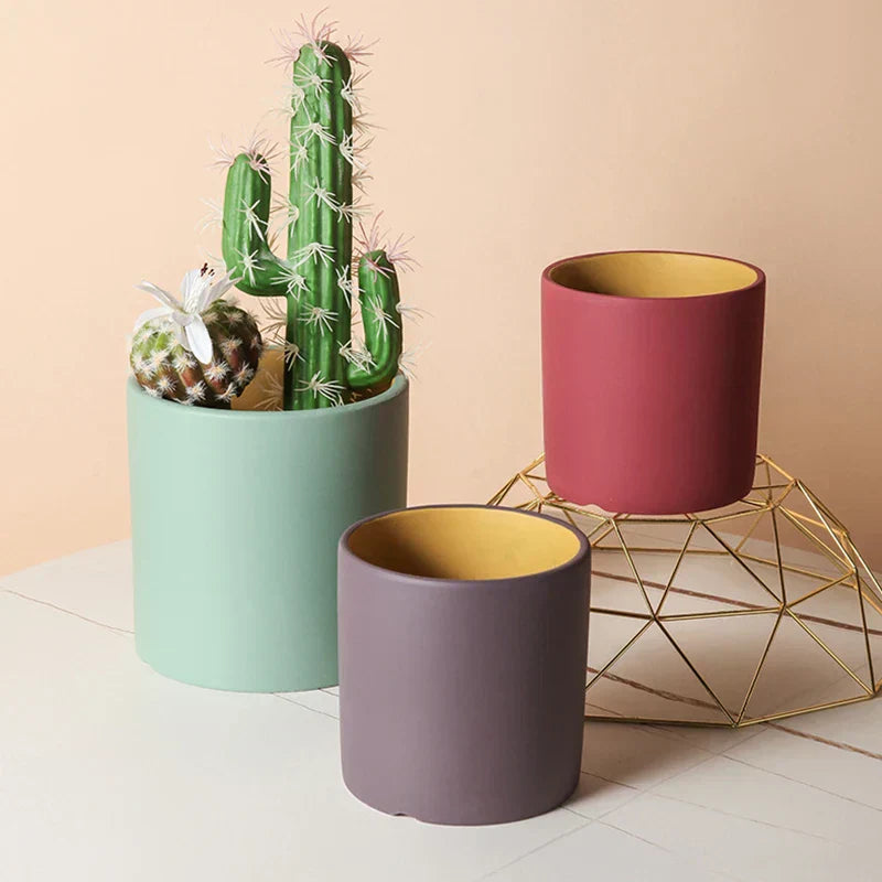 Bloempot - ElegantSphere - Handgemaakt Keramiek - Ronde Design