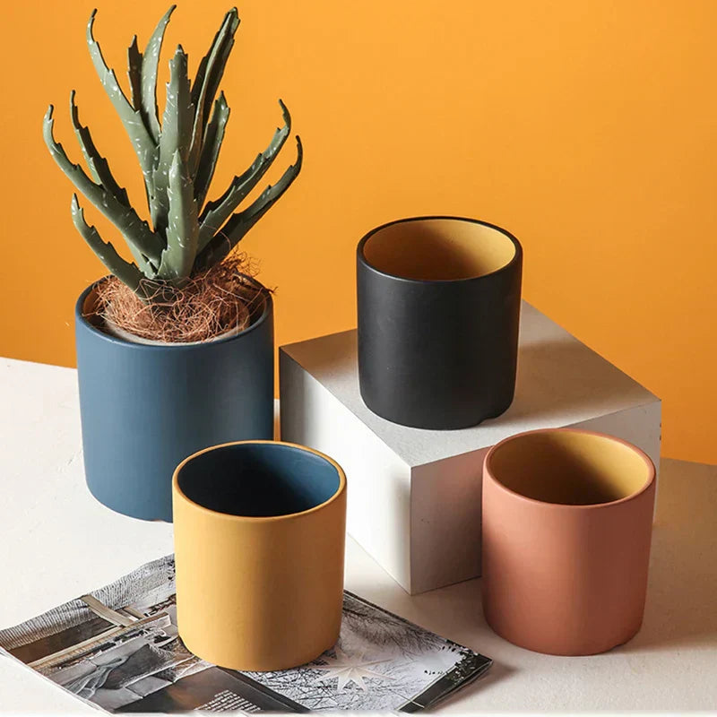 Bloempot - ElegantSphere - Handgemaakt Keramiek - Ronde Design