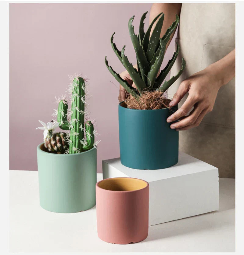 Bloempot - ElegantSphere - Handgemaakt Keramiek - Ronde Design