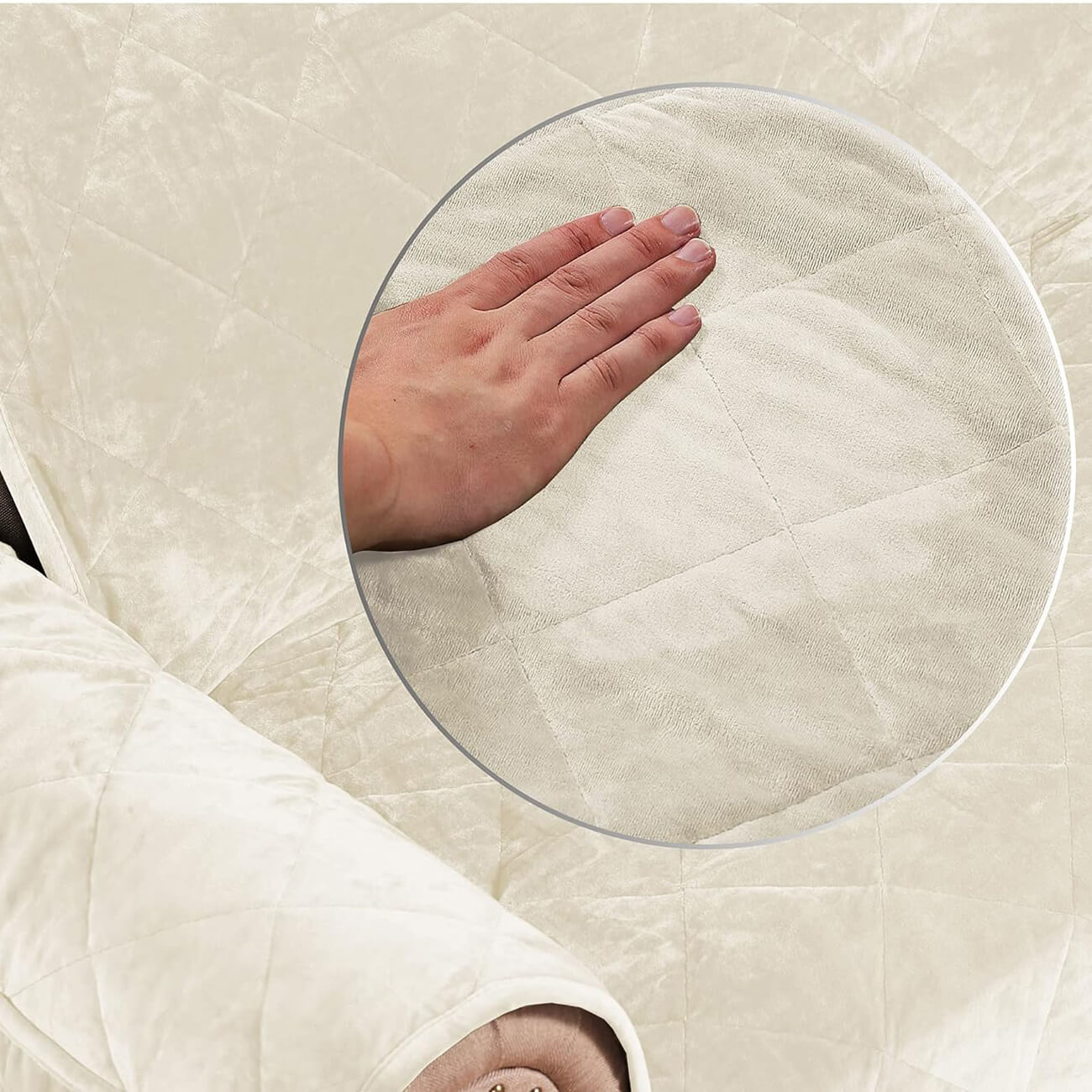 Sofa Cover - VelvetGuard - Anti-Slip Design - Wasbare Protector