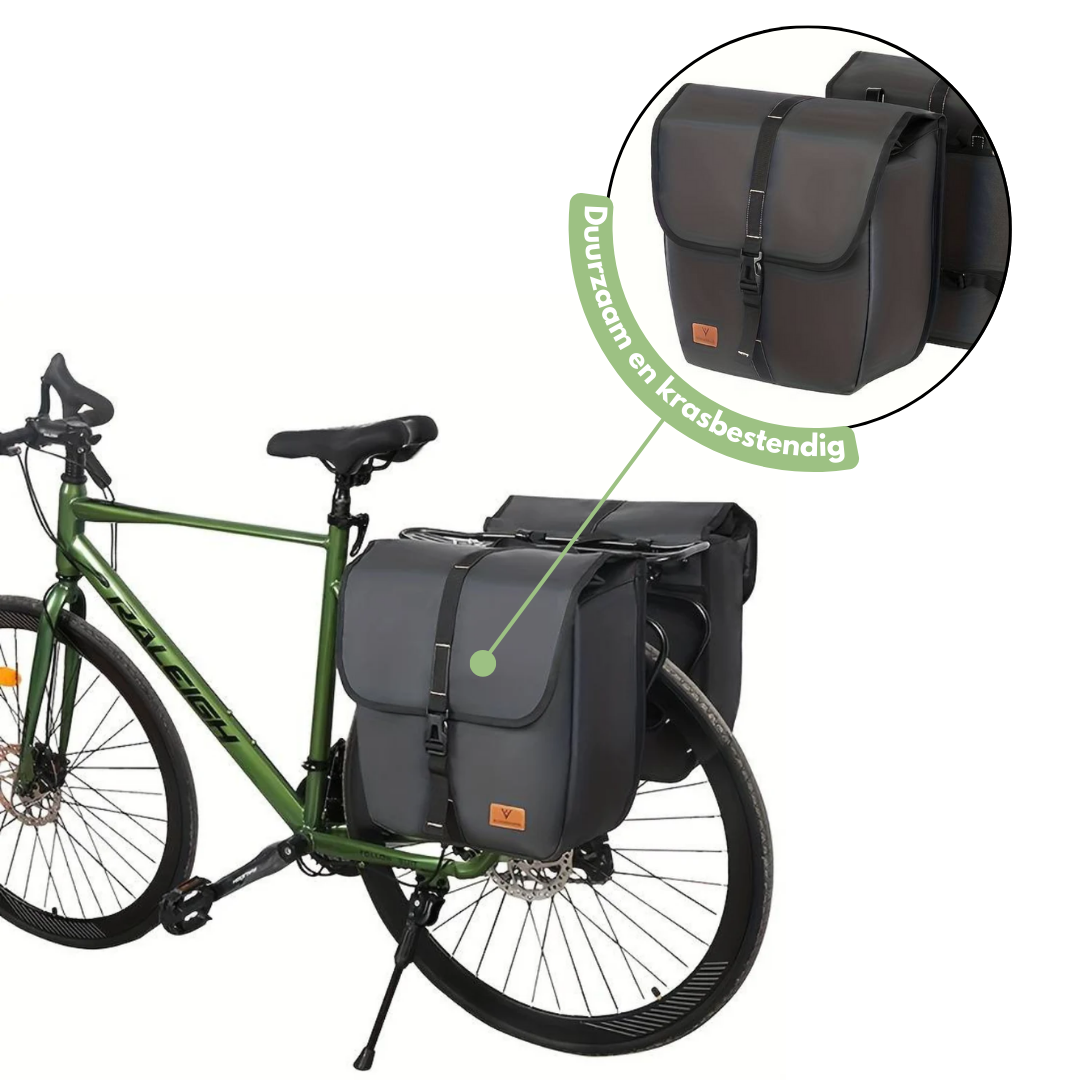 Waterdichte Fietstas - RideGuard - Grote Capaciteit - Duurzaam Ontwerp