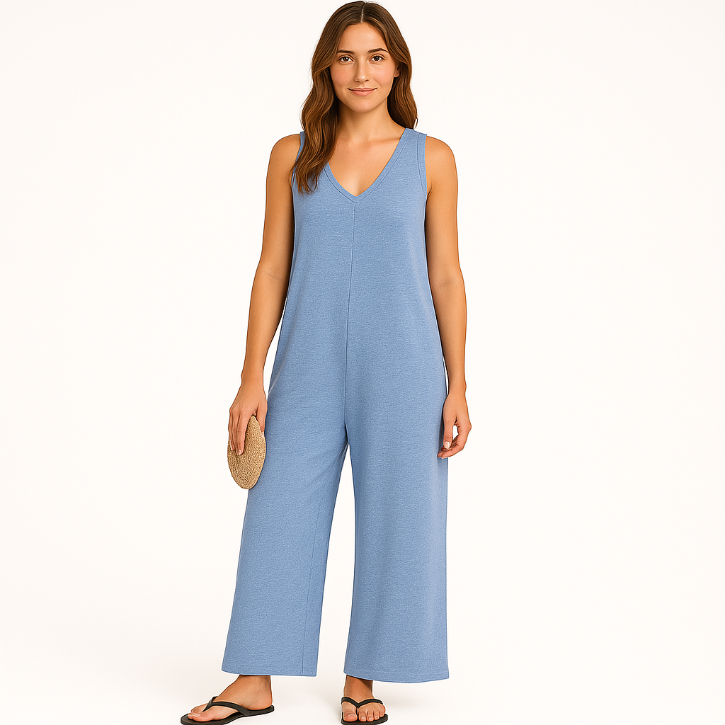 Jumpsuit - SummerFit - Mouwloos Design - V-Hals Stijl