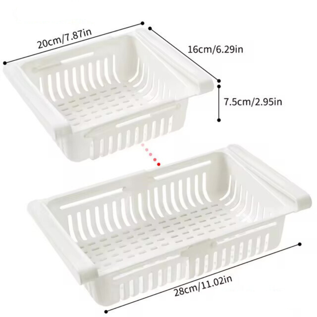 Koelkast Rek - CoolCrate - Ruimtebesparend - Verstelbare Organizer