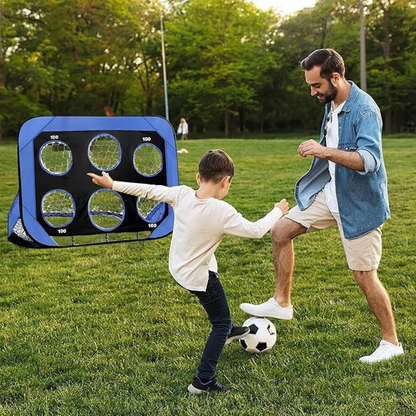 Opvouwbaar Voetbaldoel - PlayMax - Kinder Sport - Draagbaar Ontwerp     4o mini