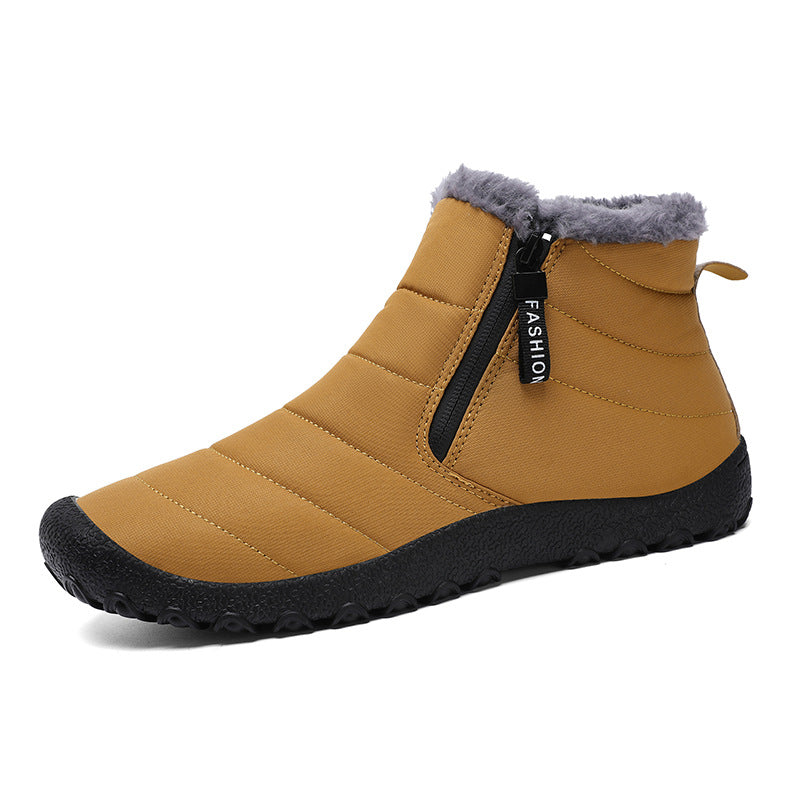 Fleece-Gevoerde Barefoot Schoenen - ZipTherm - Waterdichte Warmte - Winter Comfort