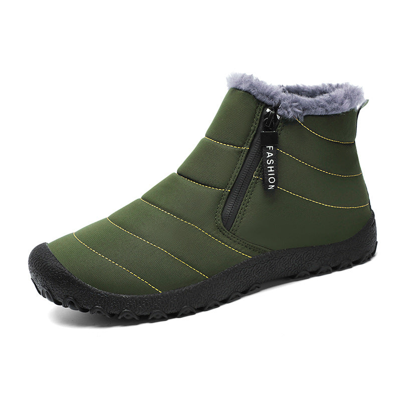 Fleece-Gevoerde Barefoot Schoenen - ZipTherm - Waterdichte Warmte - Winter Comfort