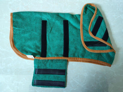 Hondenbadjas - PawsDry - Sneldrogende Stof - Verstelbare Pasvorm