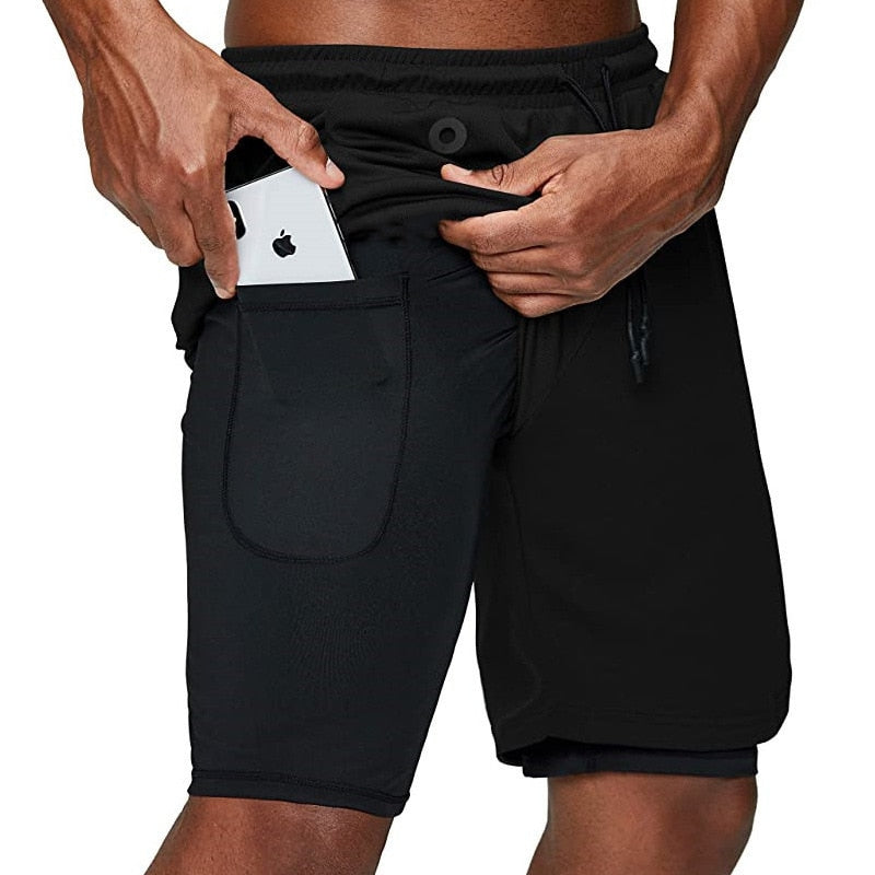 Sportshorts - FlexFit - Compressie Ondersteuning - Sneldrogend