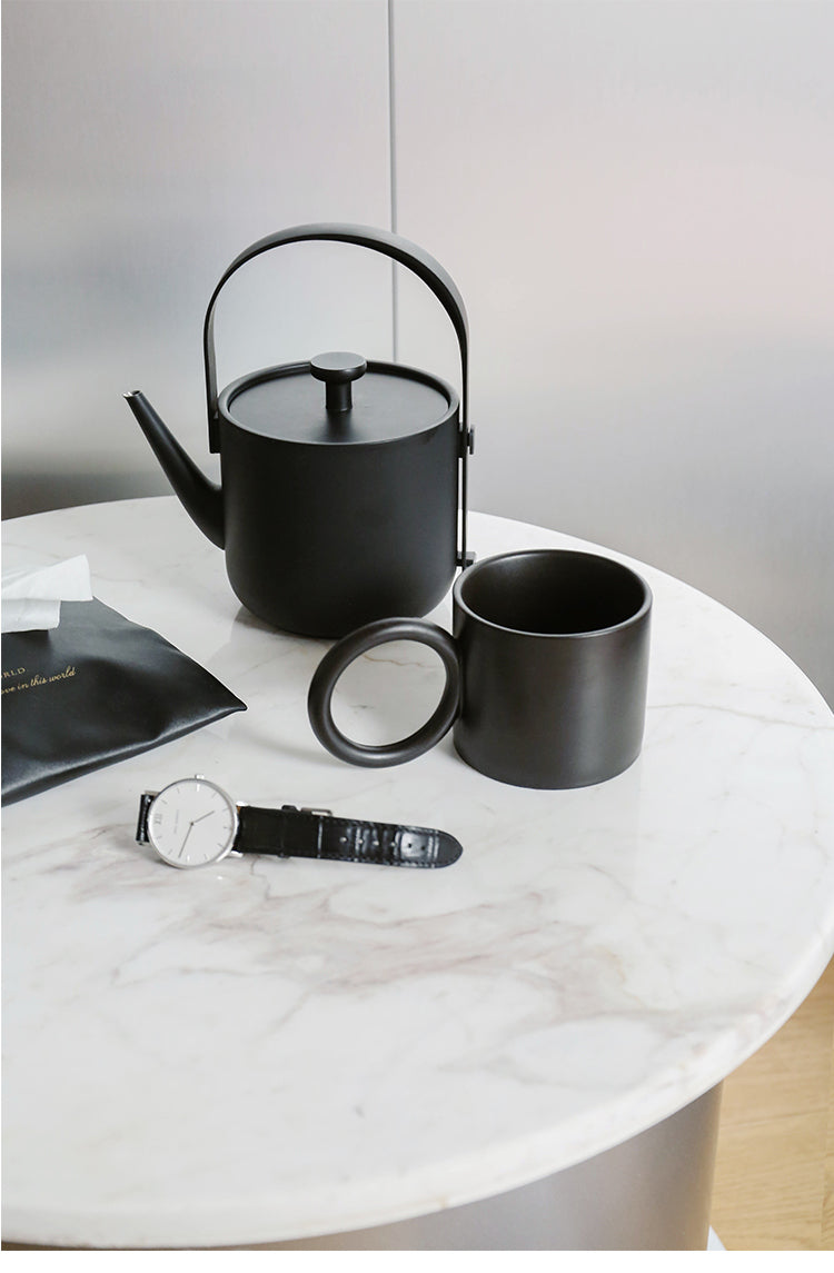 Porseleinen Mok - Luminoir - Grote Handgreep - Elegant Ontwerp     4o mini