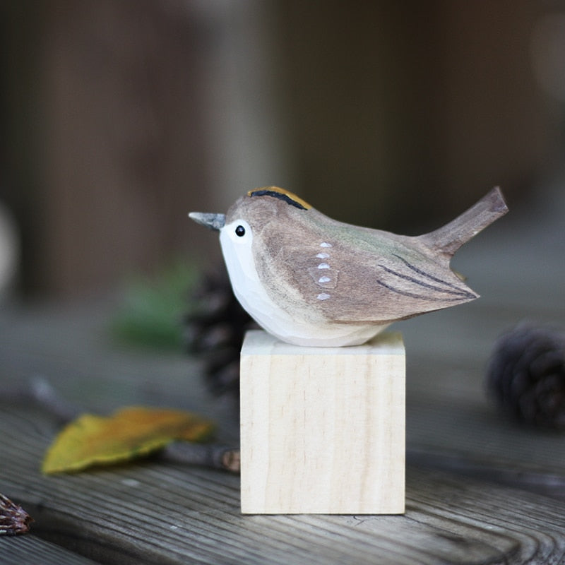 Houten Vogels - NatureCraft - Handgemaakt Ontwerp - Decoratief Object