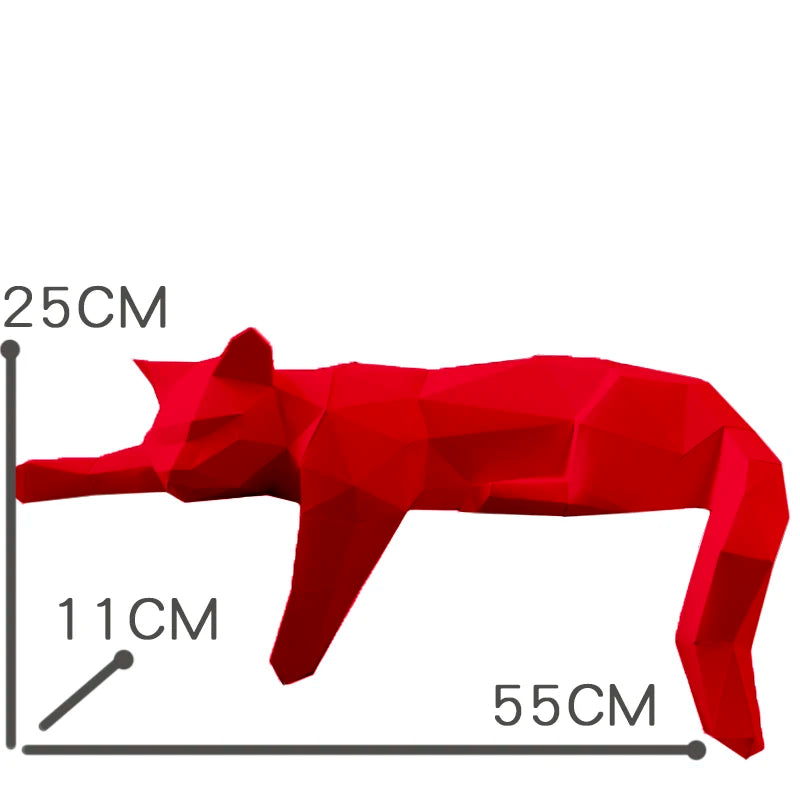 Kat Decor - PaperCraft - 3D Origami Model - Handgemaakte Dieren Kunst