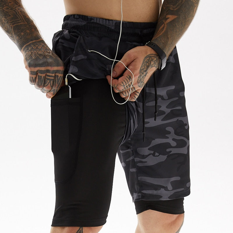 Sportshorts - FlexFit - Compressie Ondersteuning - Sneldrogend