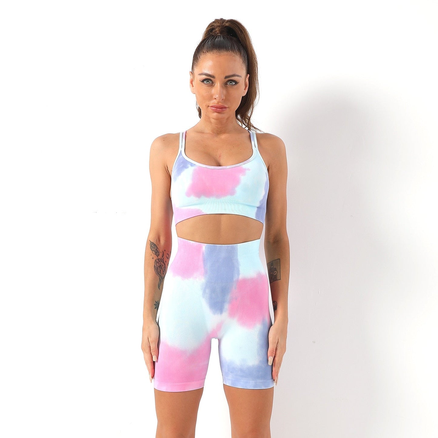 Fitnessset - FlexFit - Tie-Dye Ontwerp - Comfortabele Loungewear
