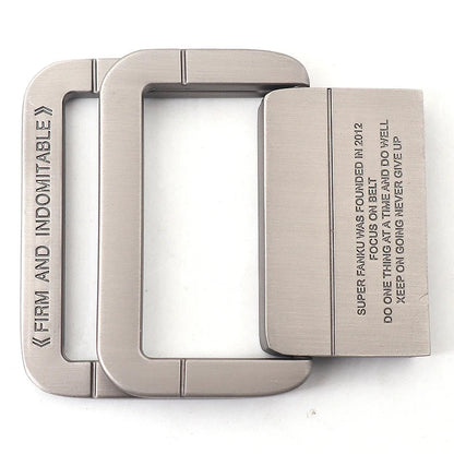 Canvas Riem - TrendBelt - Dubbele Metalen Gesp - Gestreept Design