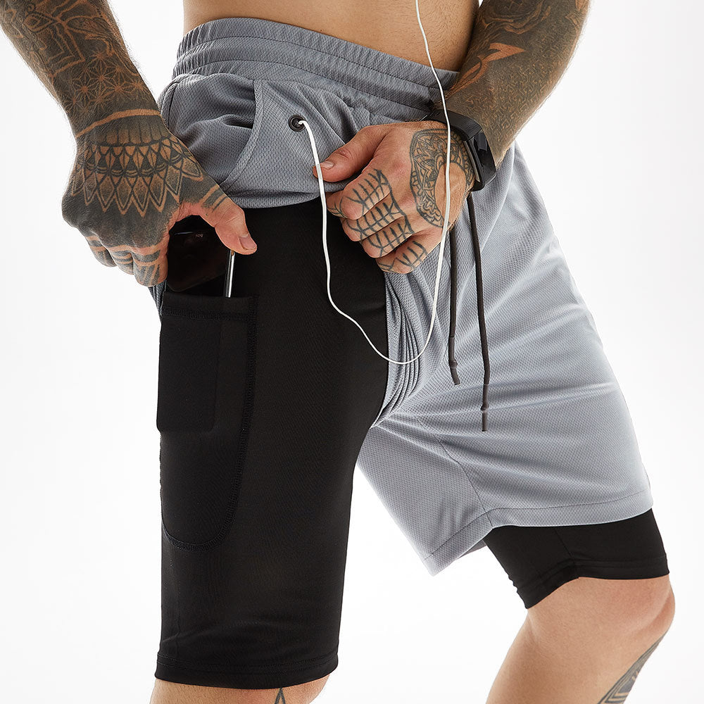 Sportshorts - FlexFit - Compressie Ondersteuning - Sneldrogend