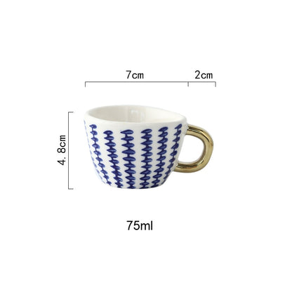 Keramische Mokken - Artistry - Handbeschilderd Design - Geometrische Patronen