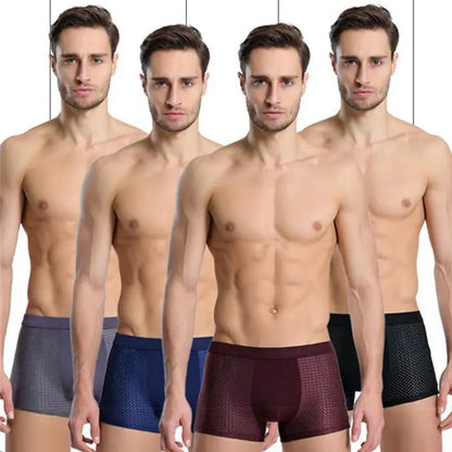 Heren Bamboo Boxers - PureFit - Ademend Stof - Zachte Comfort