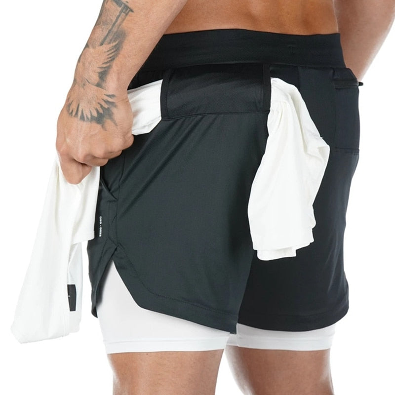 Sportshorts - FlexFit - Compressie Ondersteuning - Sneldrogend