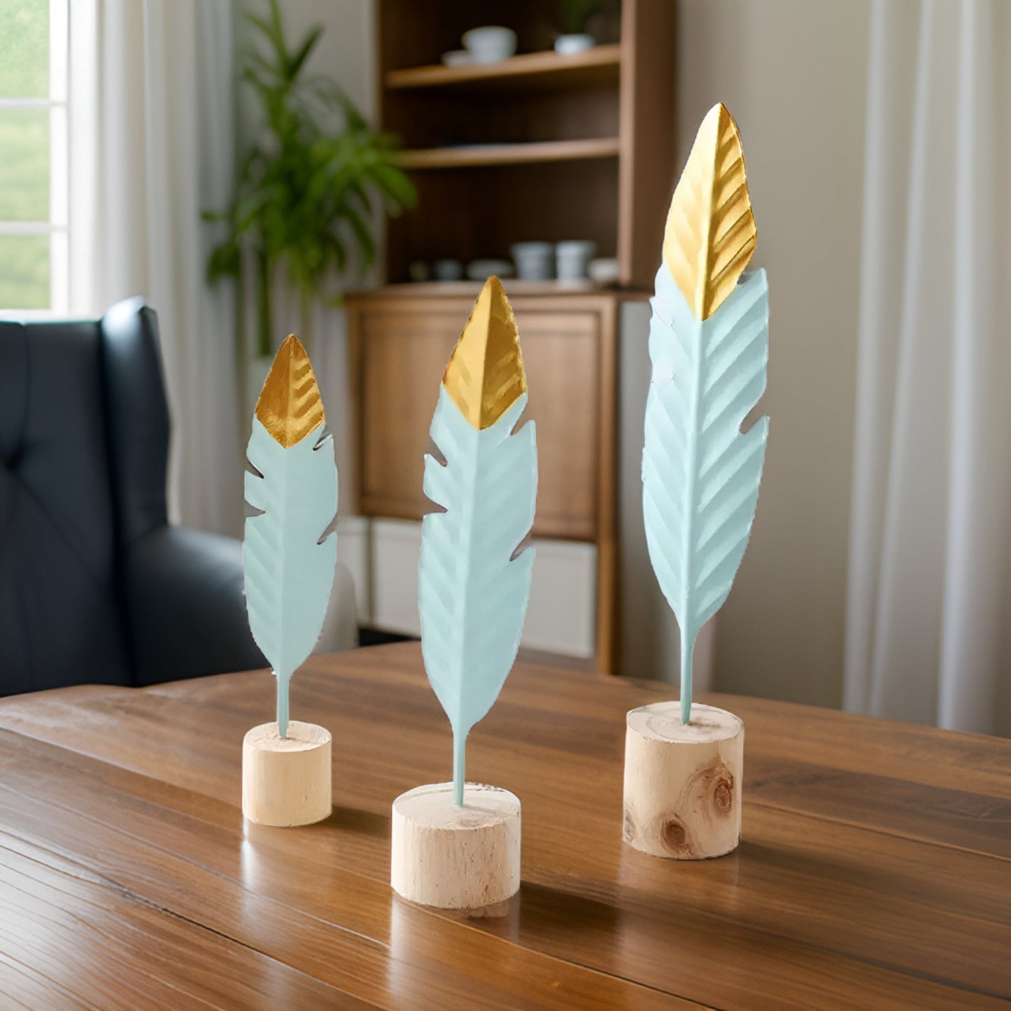 Houten Versieringen - EcoDecor - Miniatuur Ambacht - Milieuvriendelijk Design