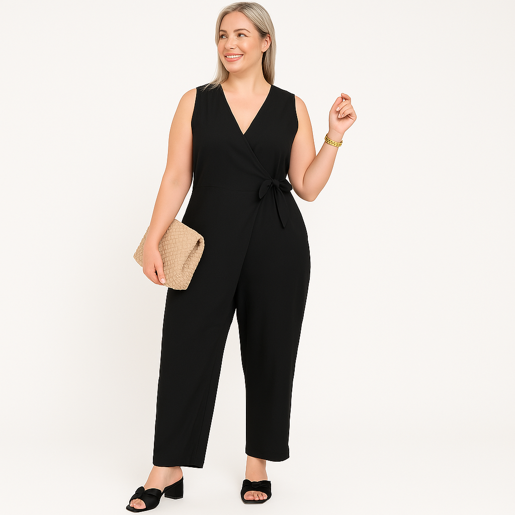Jumpsuit - EleganceFit - V-Hals Design - Verstelbare Taille