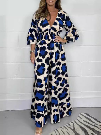 Jumpsuit - TrendEase - Luipaardprint - Losse Pasvorm Design