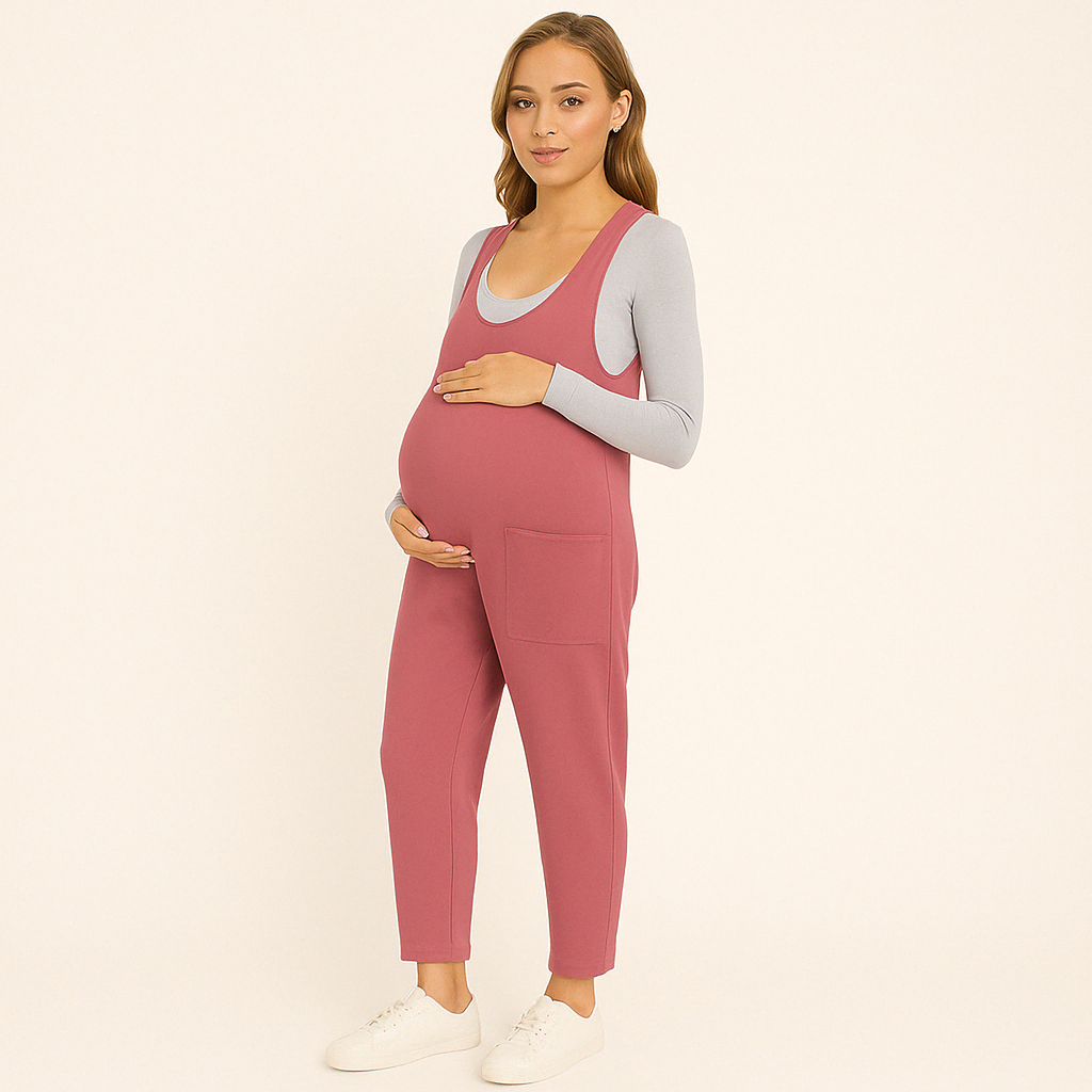 Jumpsuit - MaternityFit - Comfortabele Pasvorm - Katoenmix