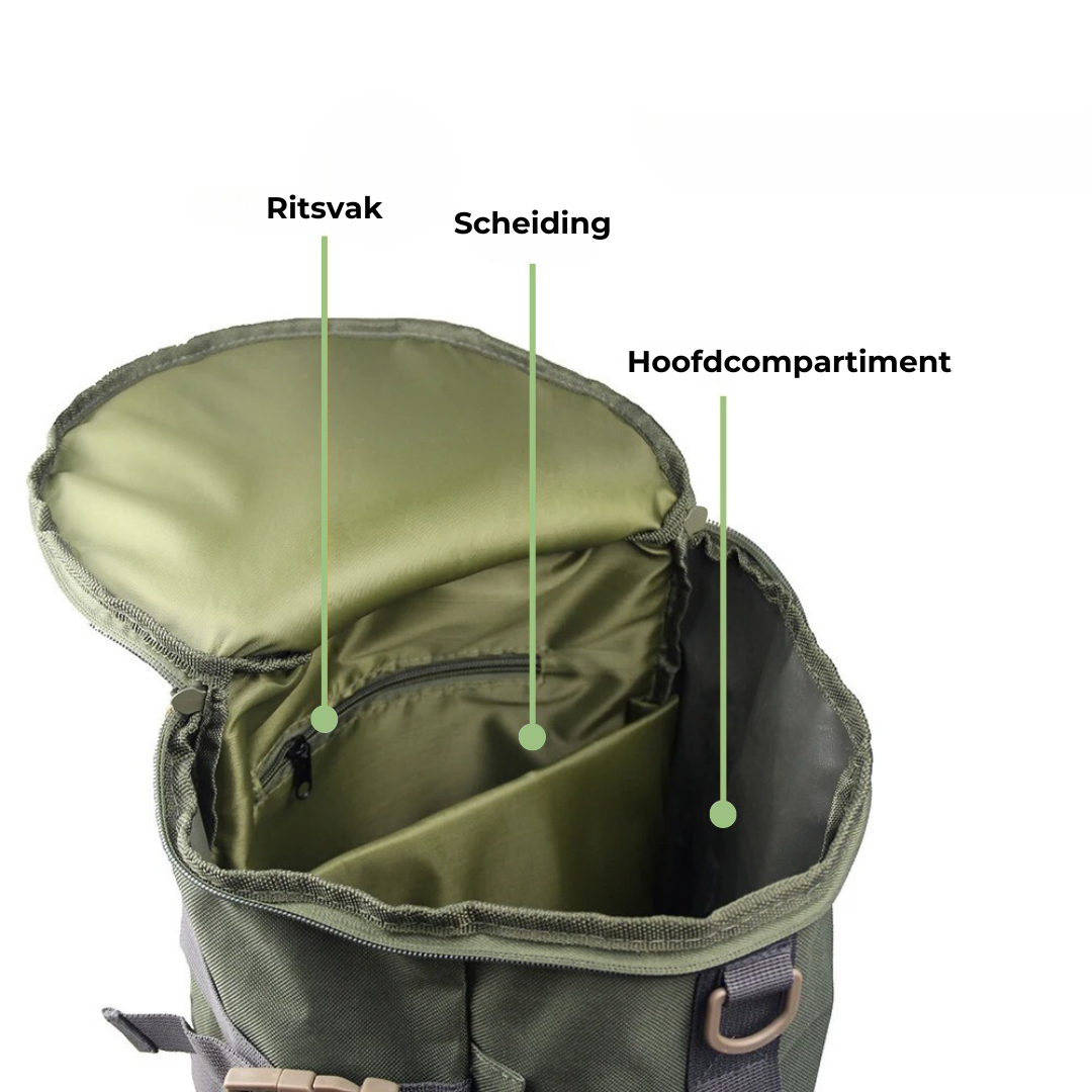 Visrugzak - RodPro - Duurzame Opslag - Gemakkelijke Draagbaarheid