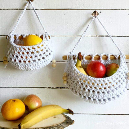 Fruitmand - BohoHarvest - Macrame Design - Handgemaakte Opslag