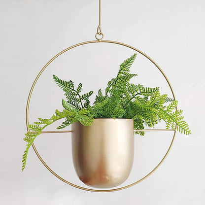 Hangende Bloempot - DecoBloom - Metalen Ketting - Elegante Uitstraling
