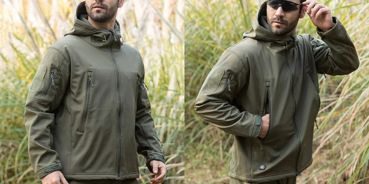 Water- en Winddichte Outdoor Set - MaxGuard - Fleece Voering - Zes Zak Ontwerp