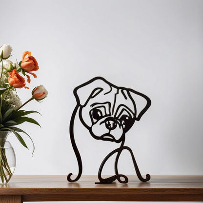 Hondensculptuur - Artistry - Abstract Design - Unieke Woondecoratie