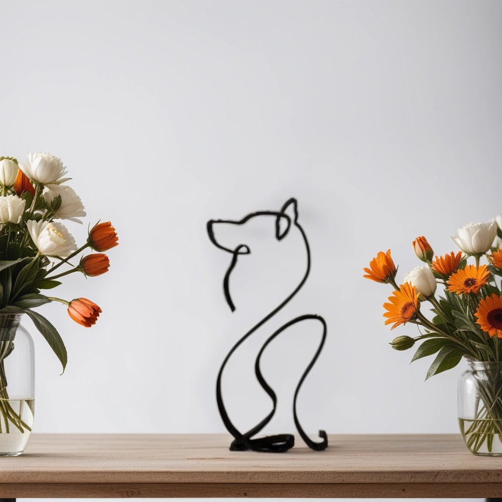 Hondensculptuur - Artistry - Abstract Design - Unieke Woondecoratie