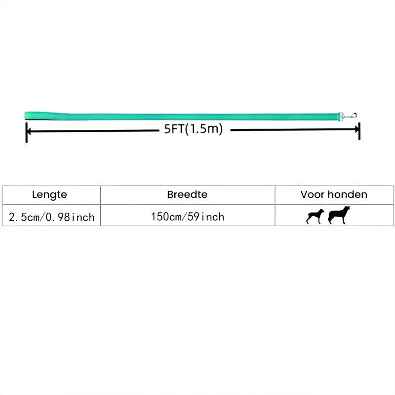 Hondenriem - SafeWalk - Reflecterend Materiaal - Duurzaam Design