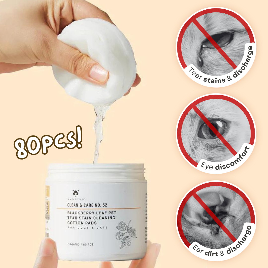 Oogreinigingspads voor Huisdieren - ClearSight - Traanvlekverwijderaar - Milde Reiniging