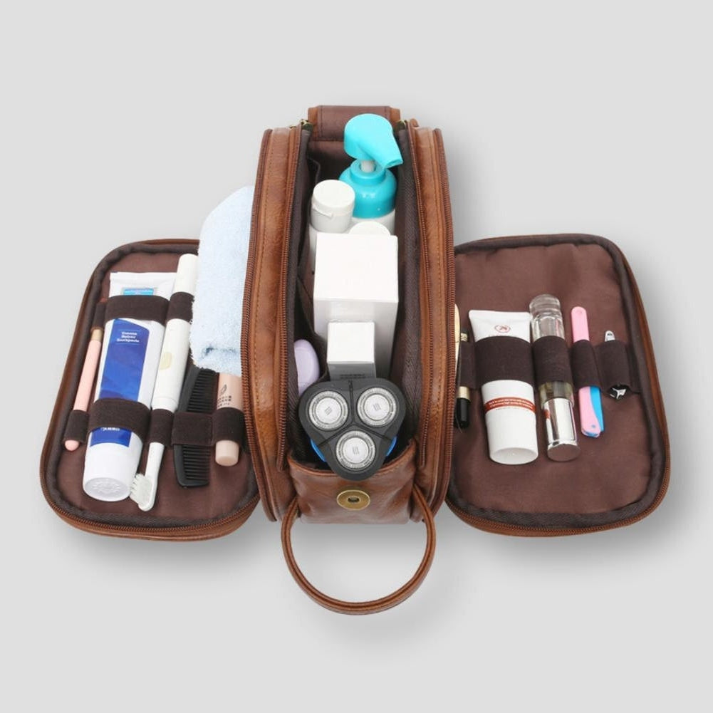 Toilettas - LuxeCarry - Lederen Design - Reisbenodigdheden
