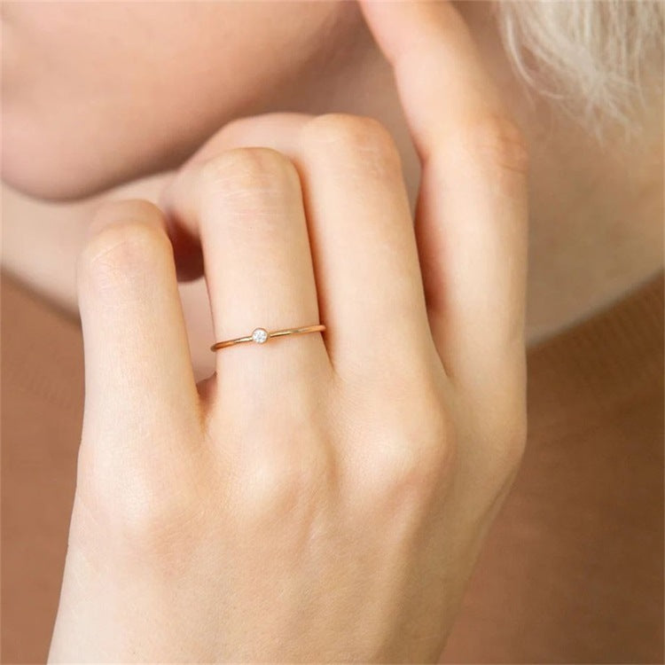 Geboortesteen Ring Sieraad - Auravella - Persoonlijk Cadeau Idee - Elegante Dames Accessoire