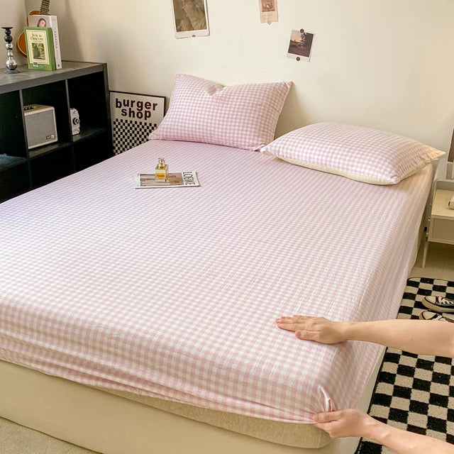 Hoeslaken - CozyHome - Klassiek Geruit - Zacht Katoen