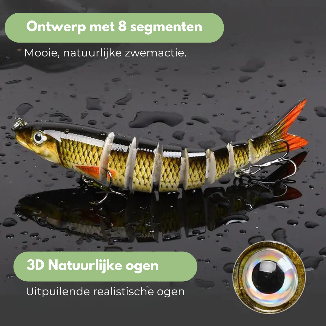 Visaas - CatchMaster - 8 Segmenten - Snoek Lokmiddel