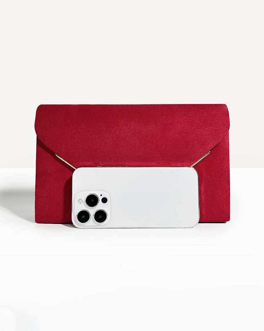 Clutch Tas - VelvetEase - Suède Stijl - Elegante Envelop