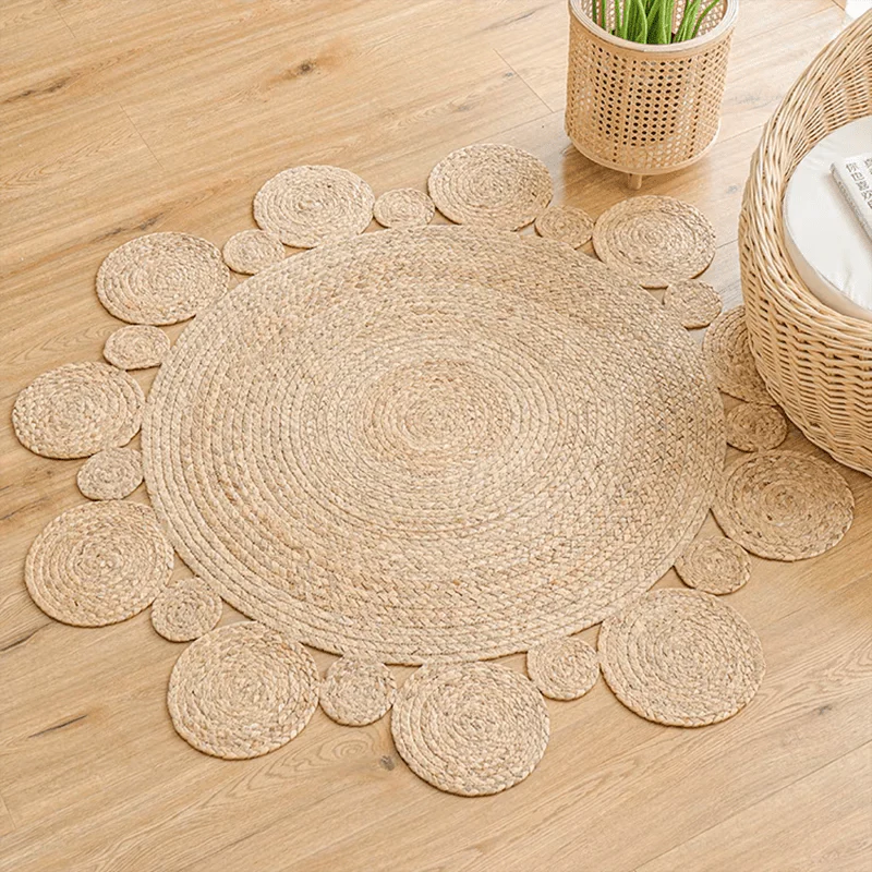 Vloerkleed - GreenGras - Handgeweven Design - Anti-slip Onderkant