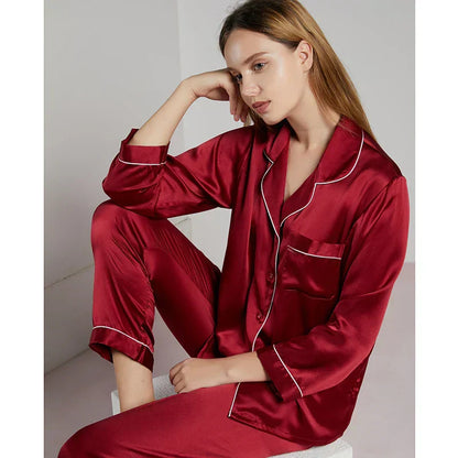 Zijden Pyjama's - LuxeSleep - Comfortabele Pasvorm - Elegante Nachtkleding