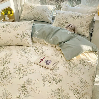 Beddengoed Set - DreamLuxe - Bloemige Elegantie - Ultiem Zacht Comfort