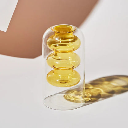 Glazen Vaas - BloomCraft - Artistiek Design - Scandinavische Stijl