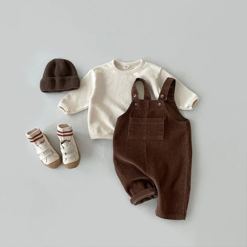 Baby Overall - CozyTots - Zachte Corduroy - Verstelbare Bandjes