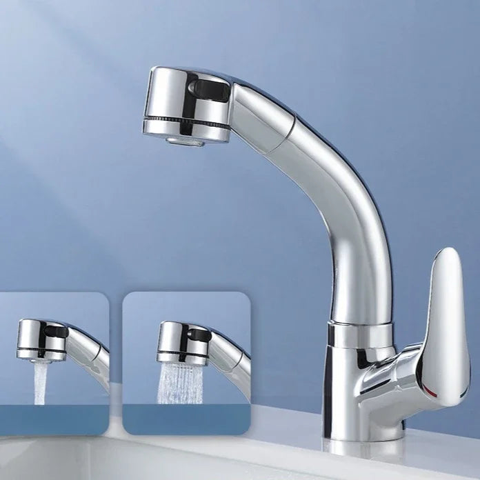 Badkamerkraan - AquaLift - Uittrekbare Functie - Universele Draaistraal