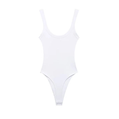 Bodysuit - LuxeFit - Ribstof - O-Hals Design